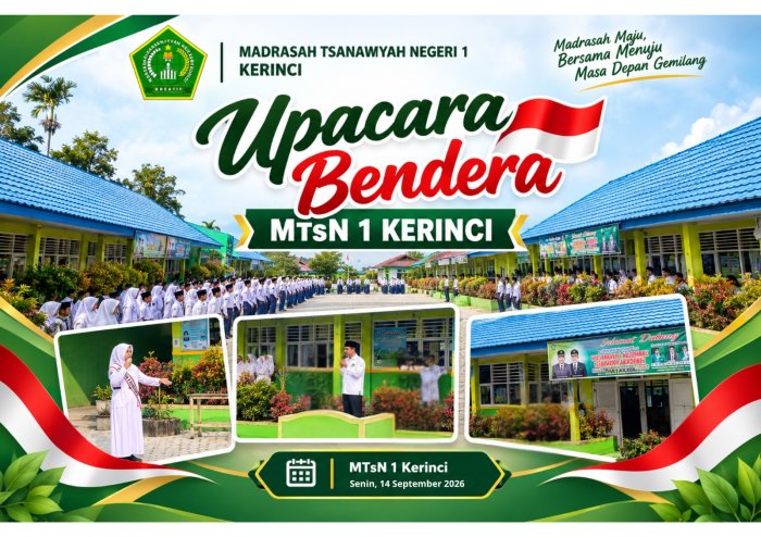Rutinitas Senin, MTsN 1 Kerinci Laksanakan Upacara Bendera dengan Khidmat Rutinitas Senin, MTsN 1 Kerinci Laksanakan Upacara Bendera dengan Khidmat