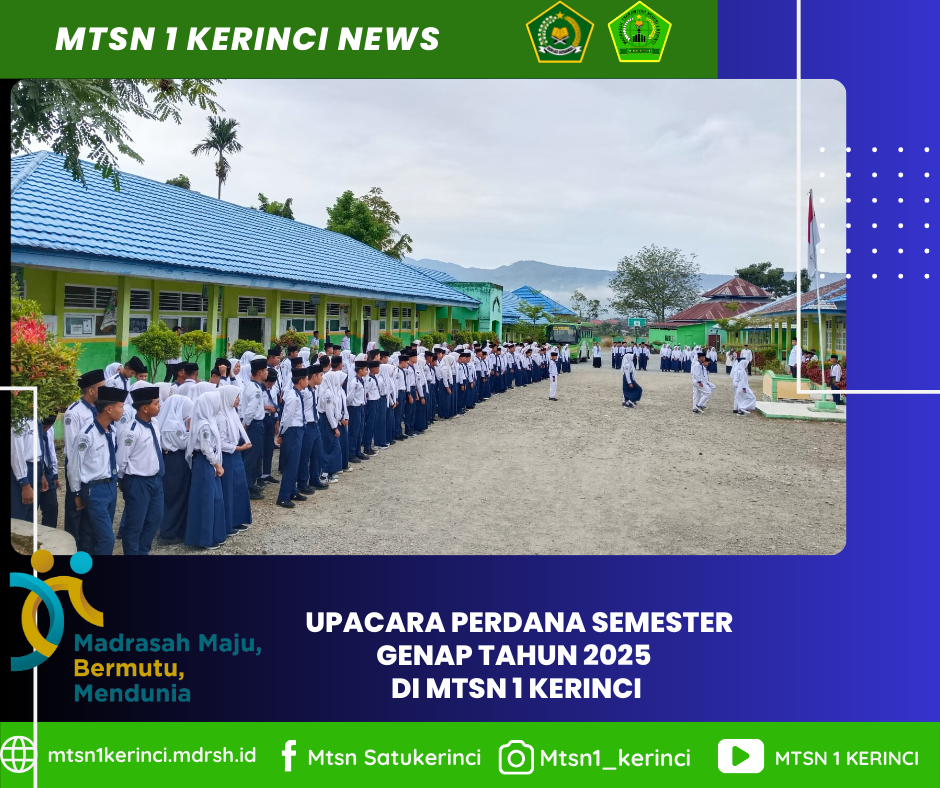 Upacara Perdana Semester Genap: Awali Tahun dengan Semangat Baru,moment spesial bertepatan dengan HUT Provinsi Jambi ke 68