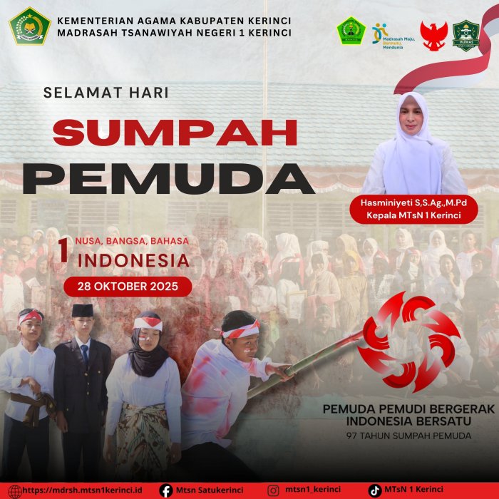 Makna Mendalam Sumpah Pemuda: MTsN 1 Kerinci Tekankan Persatuan Sebagai Fondasi Jati Diri Bangsa