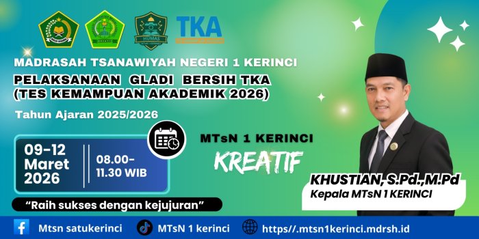 Uji Kesiapan Peserta, Gladi Bersih TKA Dilaksanakan dengan Tertib dan Lancar
